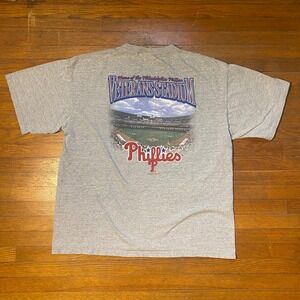 Vintage 2003 Lee Sport‎ Philadelphia Phillies Veterans Stadium T Shirt Mens XL